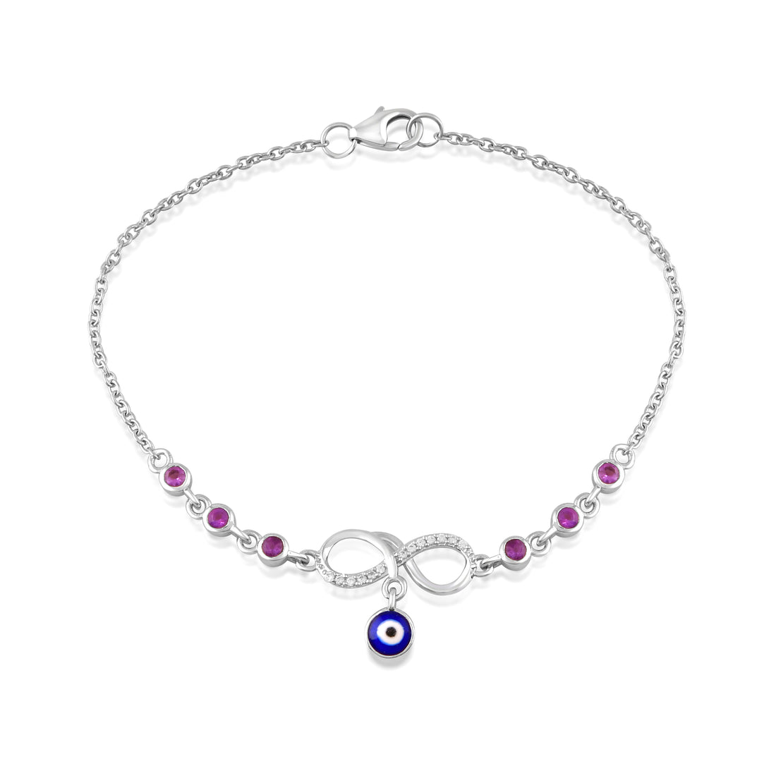 Ameline Amethyst Infinity Bracelet