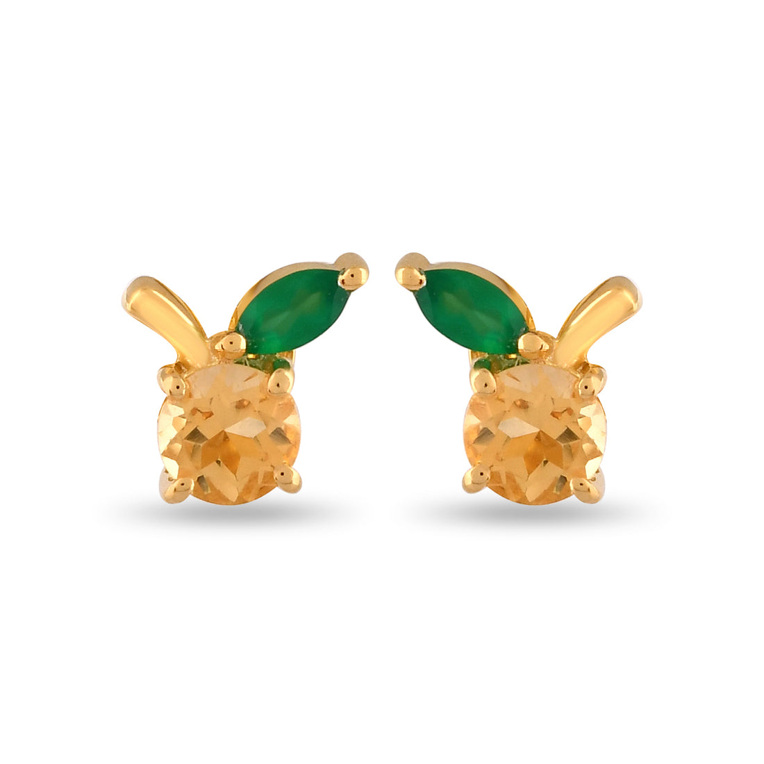 Liora Citrine Stud Earrings