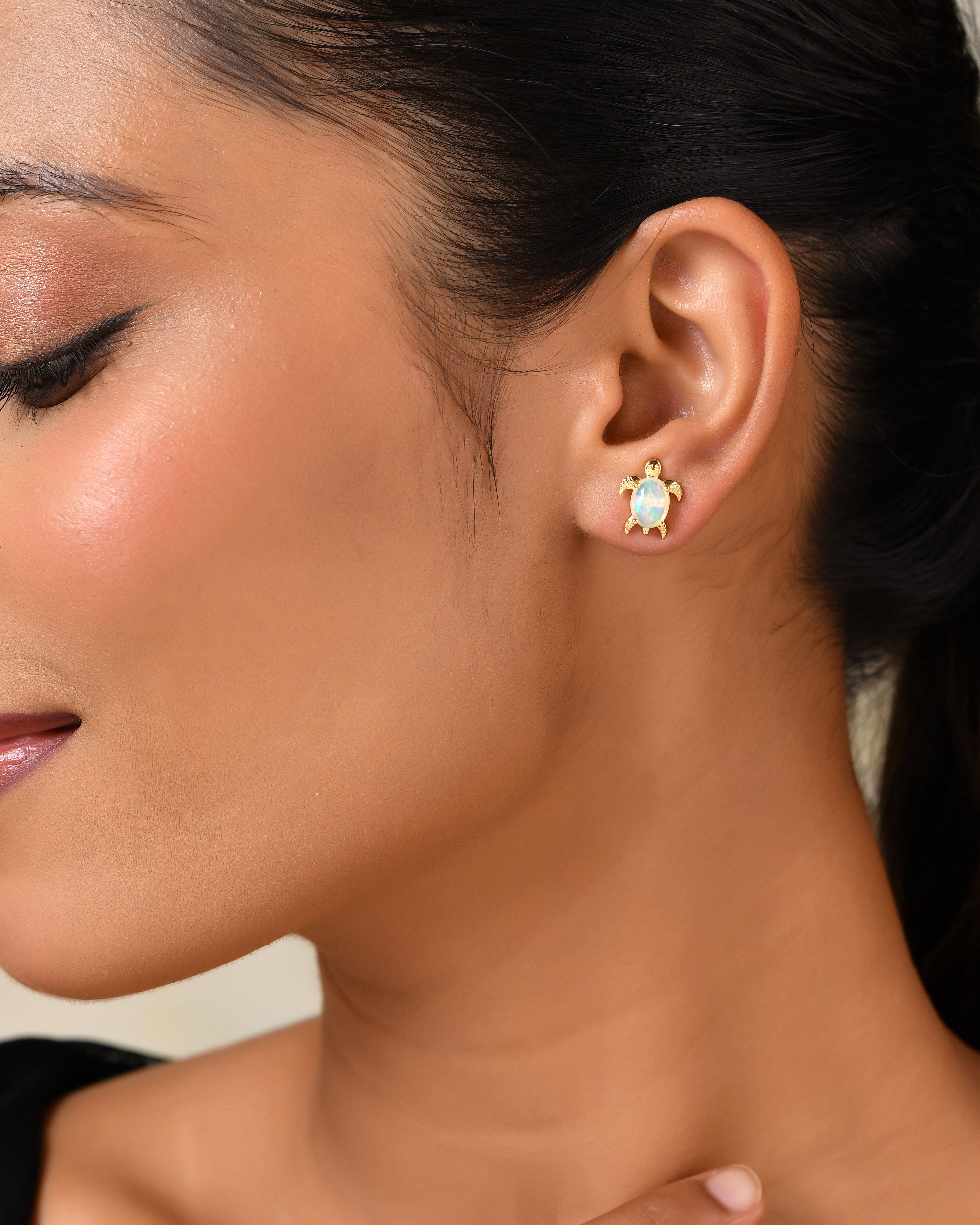 Nerissa Opal Turtle Earrings
