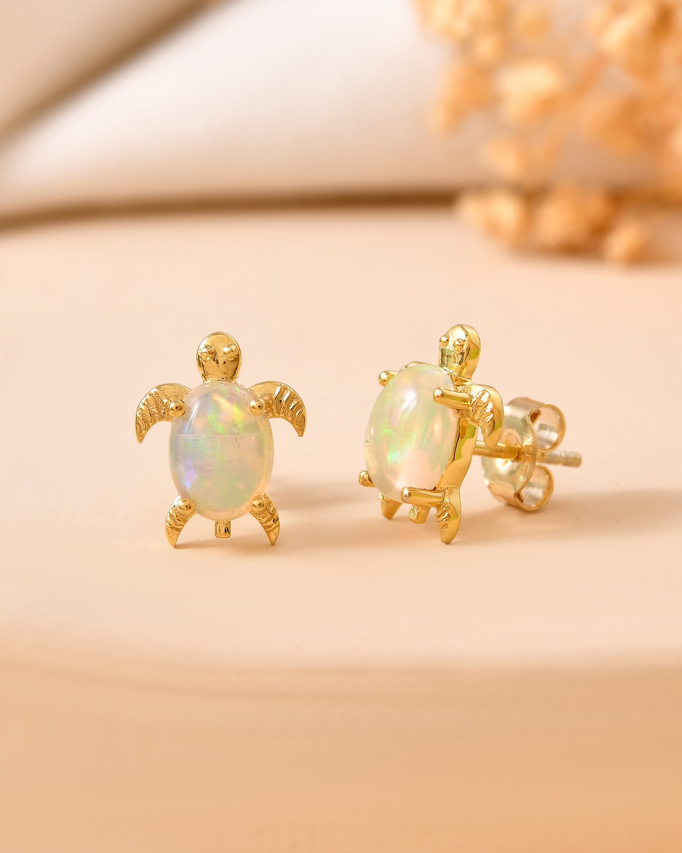 Nerissa Opal Turtle Earrings