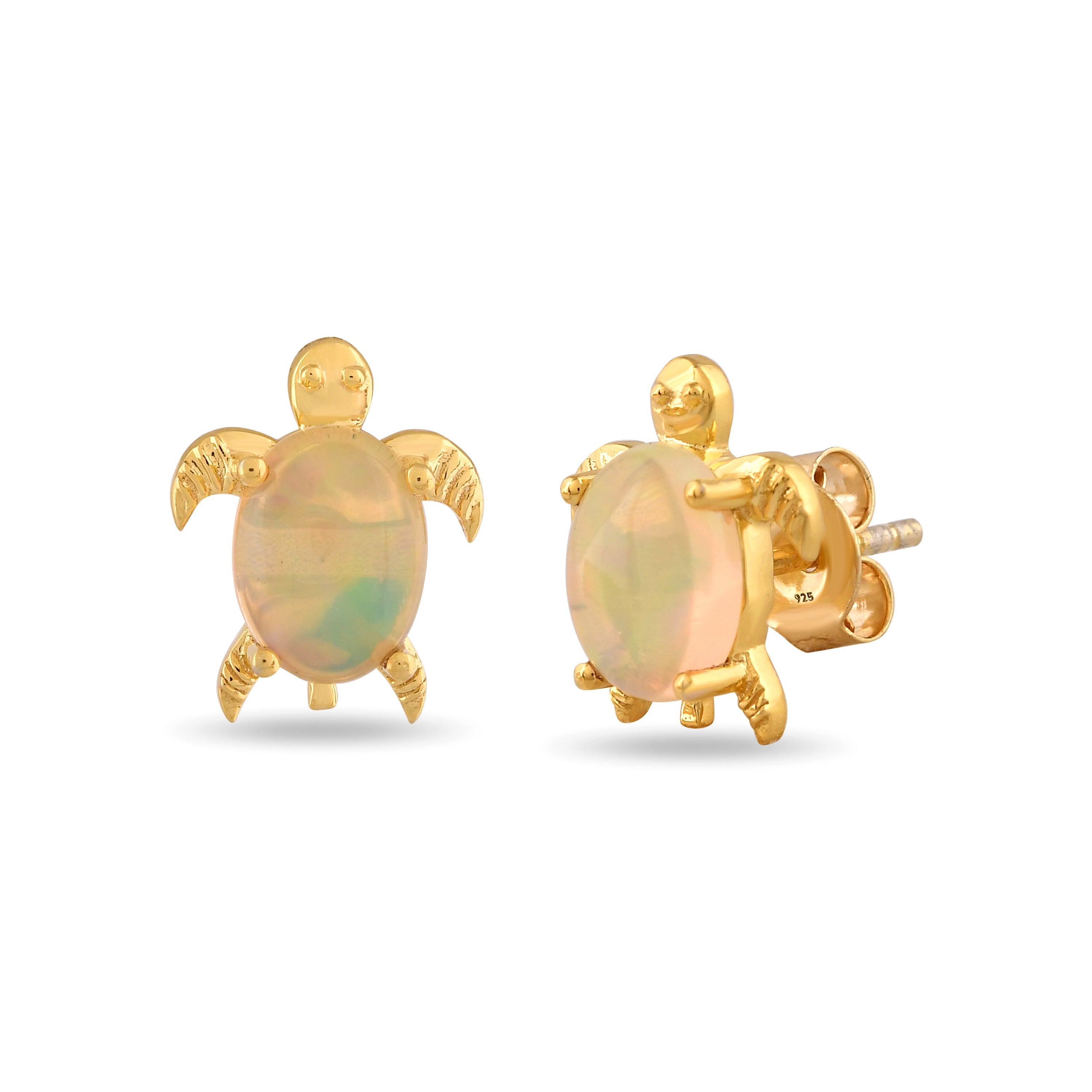 Nerissa Opal Turtle Earrings