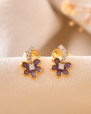 Fiora Enamel Bloom Earrings