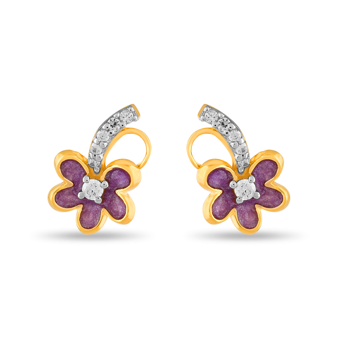Fiora Enamel Bloom Earrings