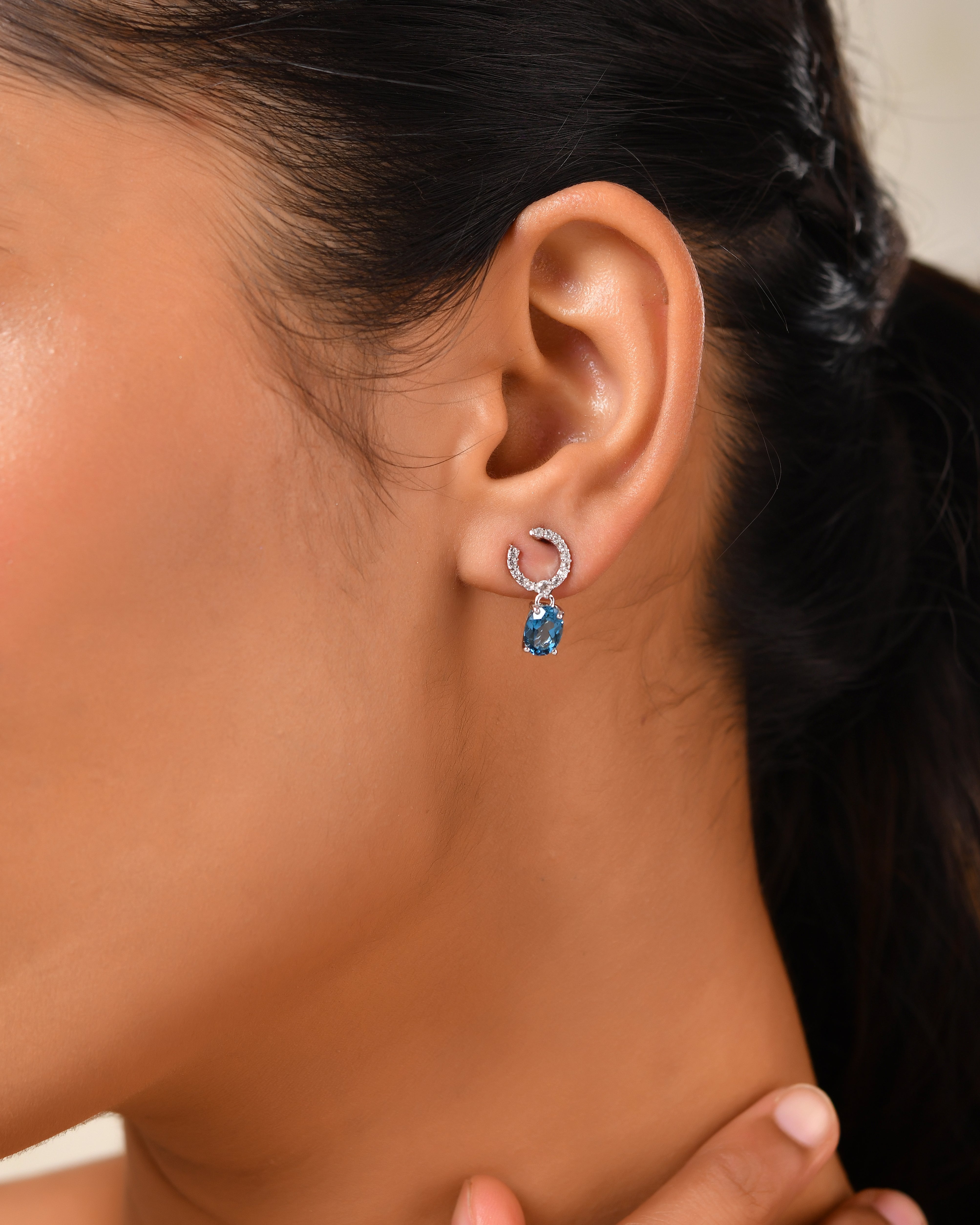 Azurelle London Blue Topaz Earrings