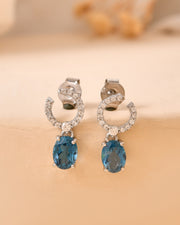 Azurelle London Blue Topaz Earrings