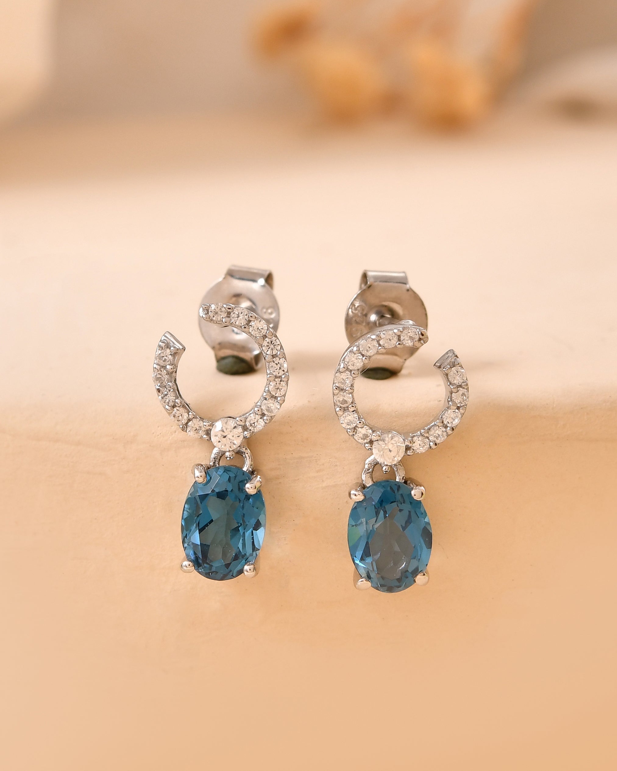 Azurelle London Blue Topaz Earrings