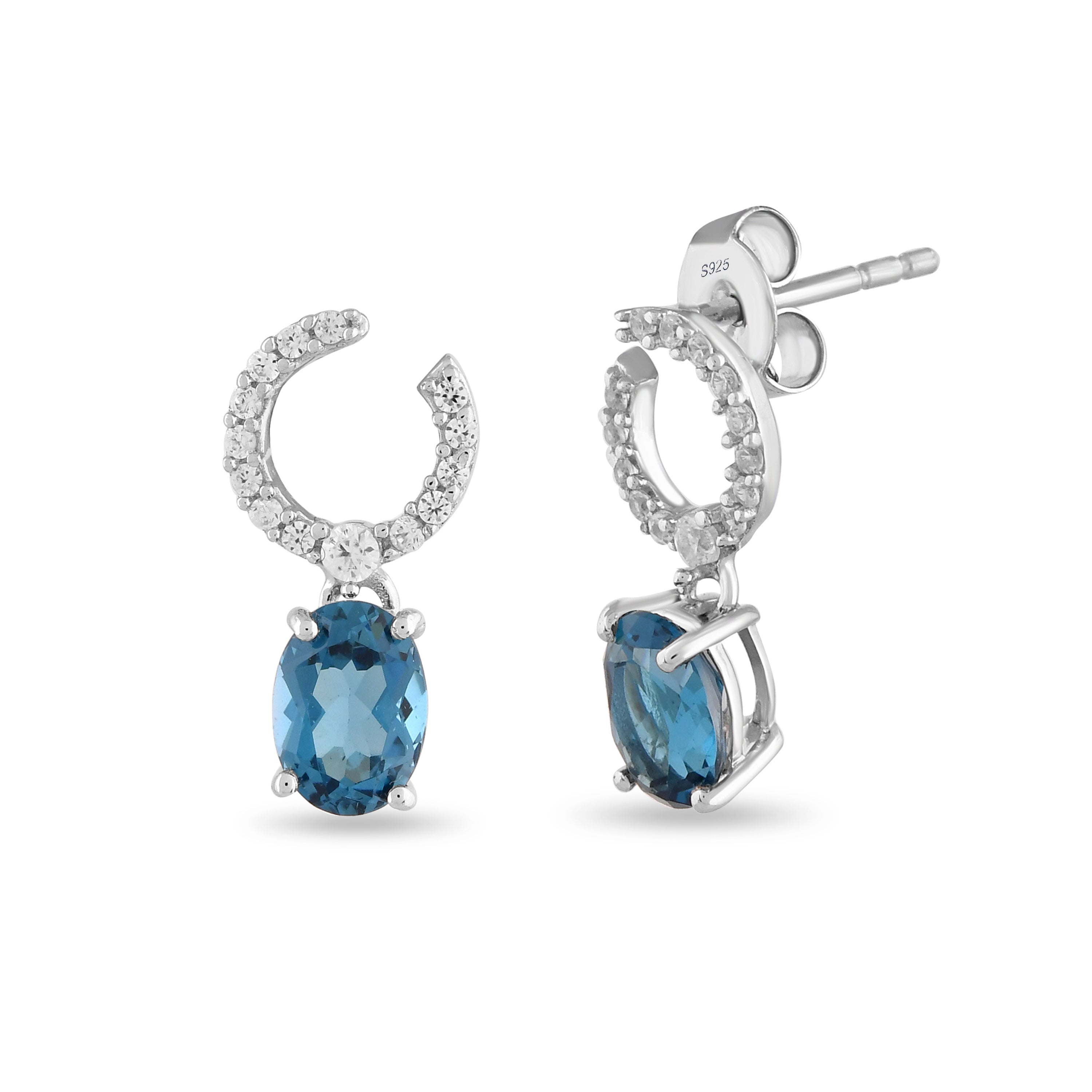 Azurelle London Blue Topaz Earrings