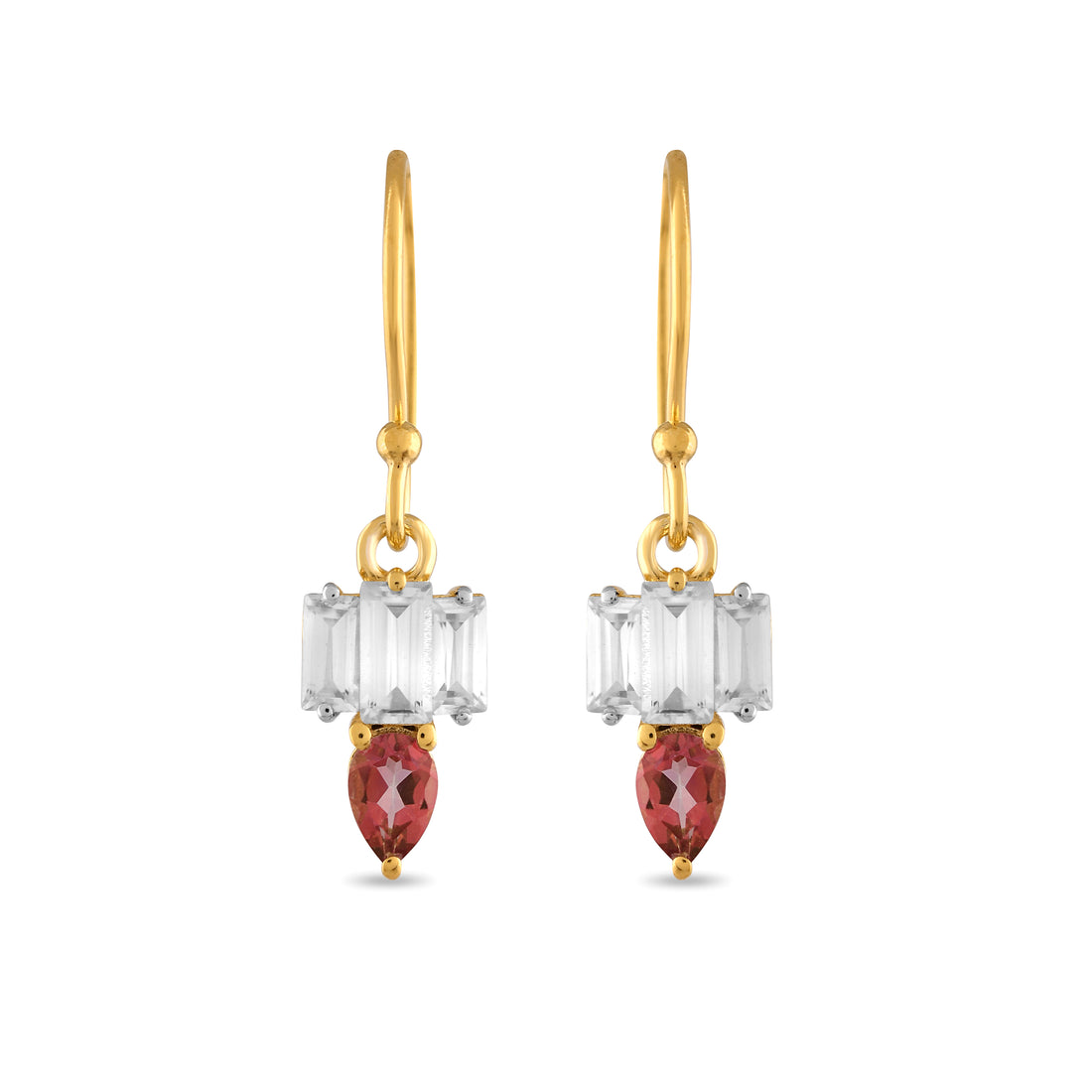 Roseline Topaz Drop Earrings