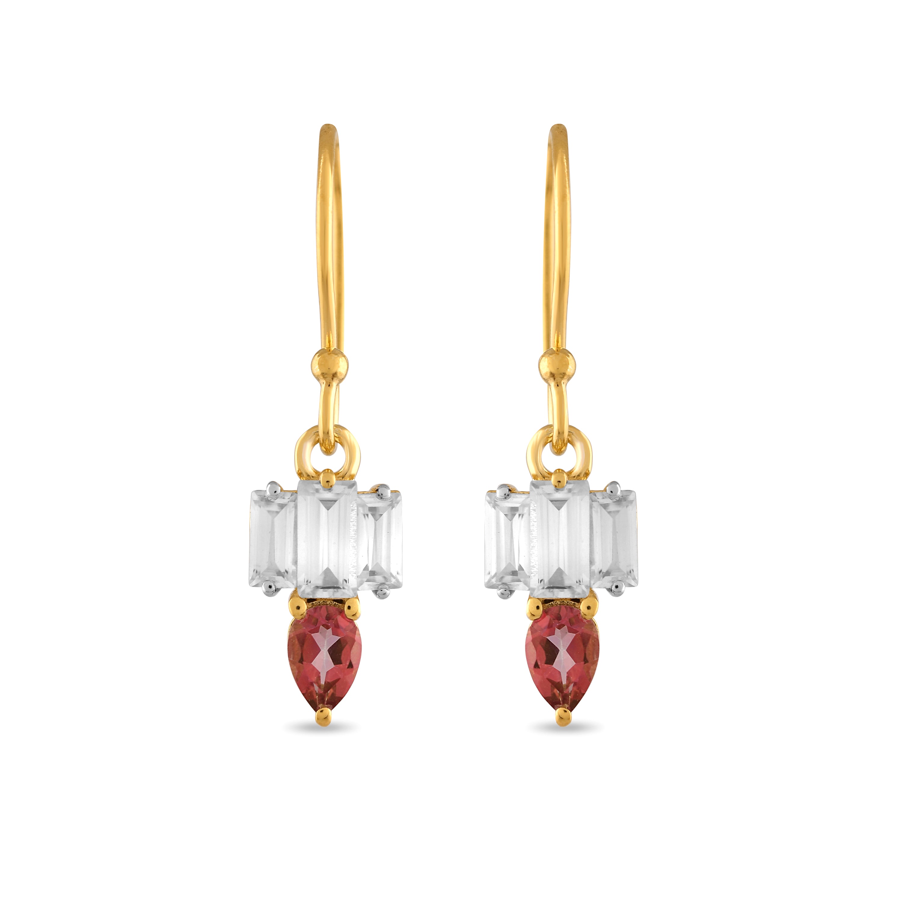Roseline Topaz Drop Earrings