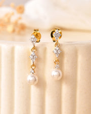 Elodie Pearl Drop Earrings