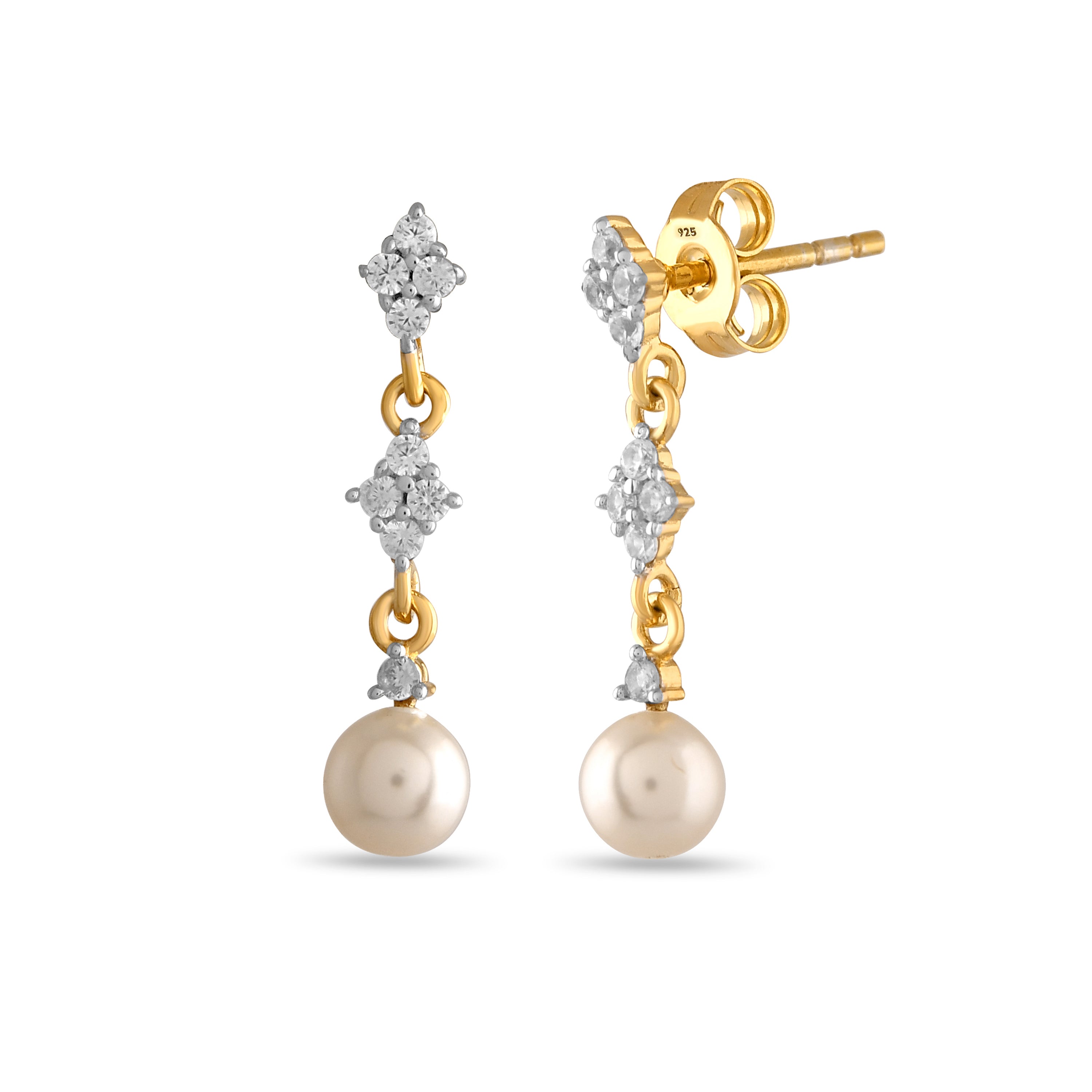 Elodie Pearl Drop Earrings
