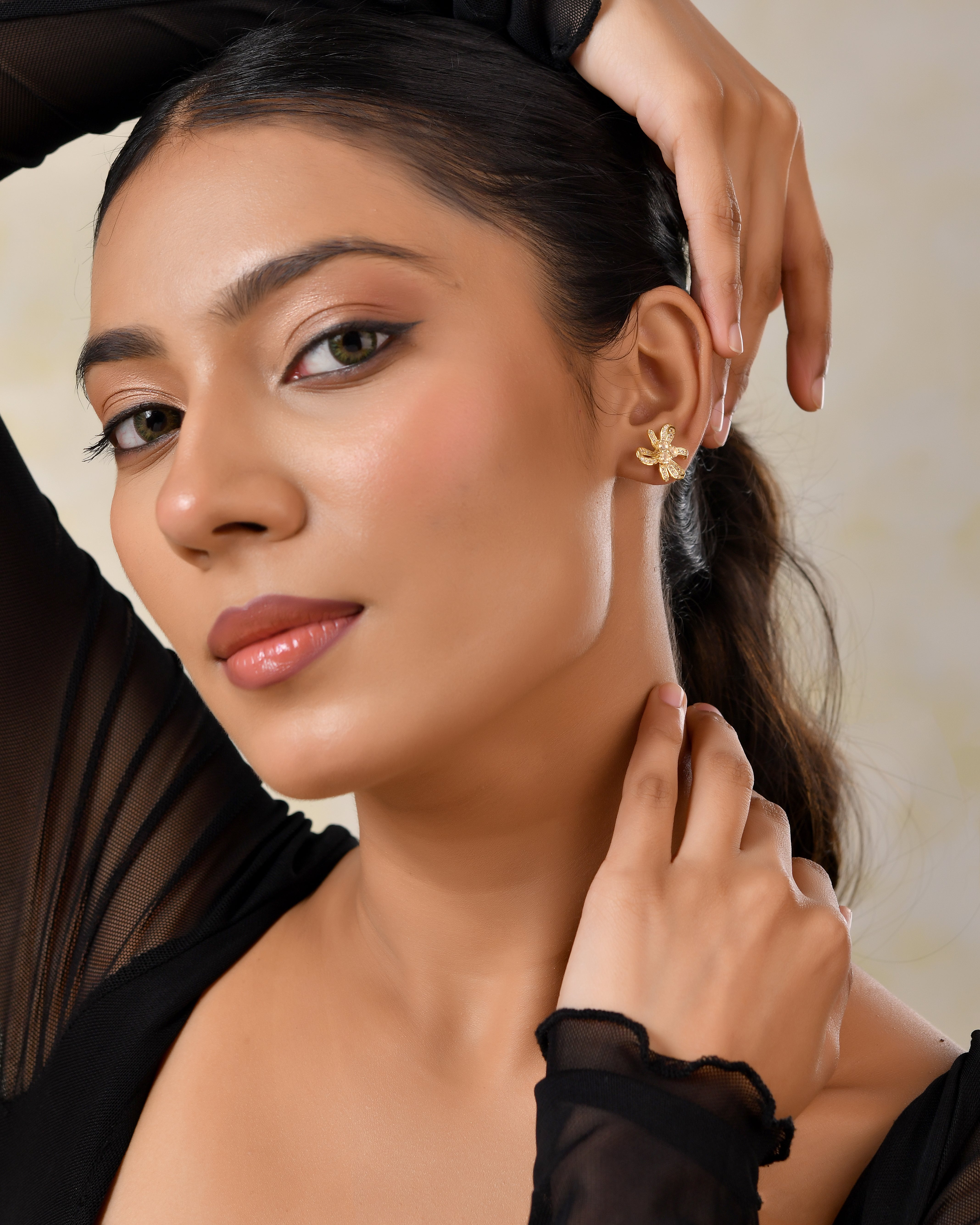 Solara Citrine Bloom Earrings