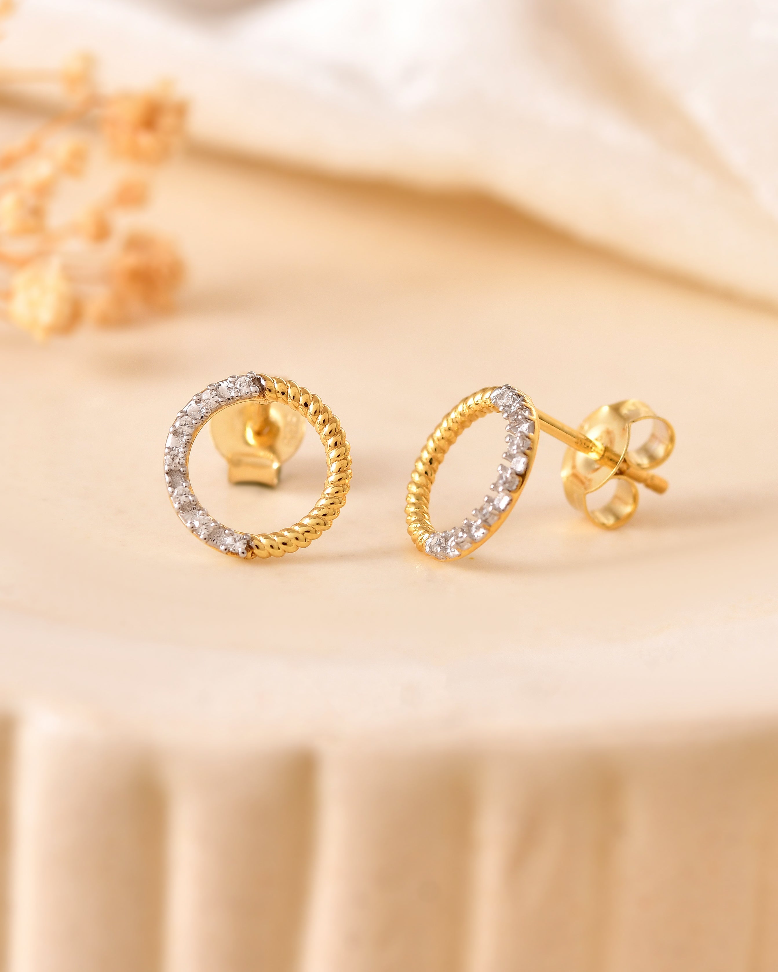 Aurelia Zircon Twist Earrings