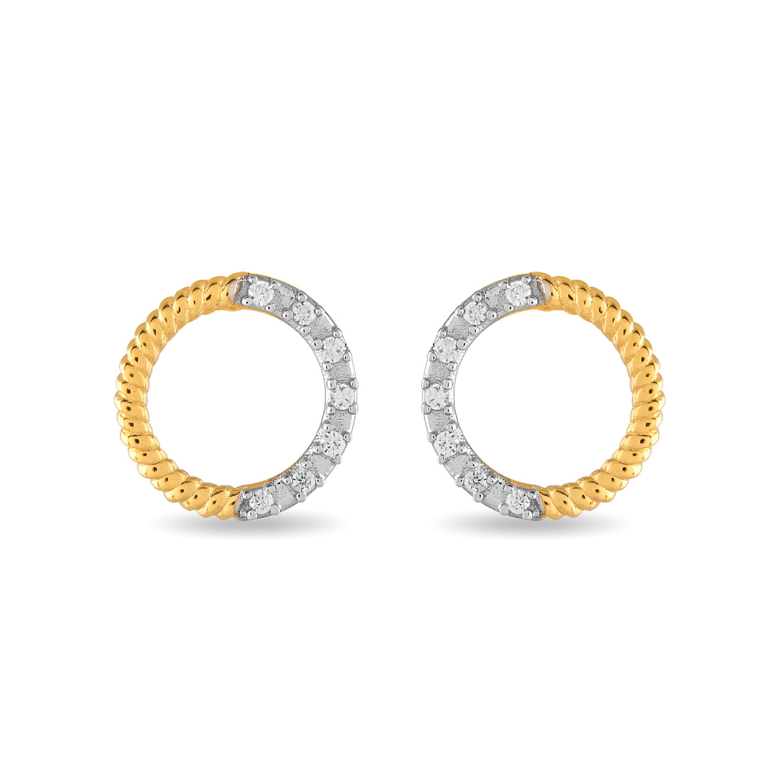 Aurelia Zircon Twist Earrings
