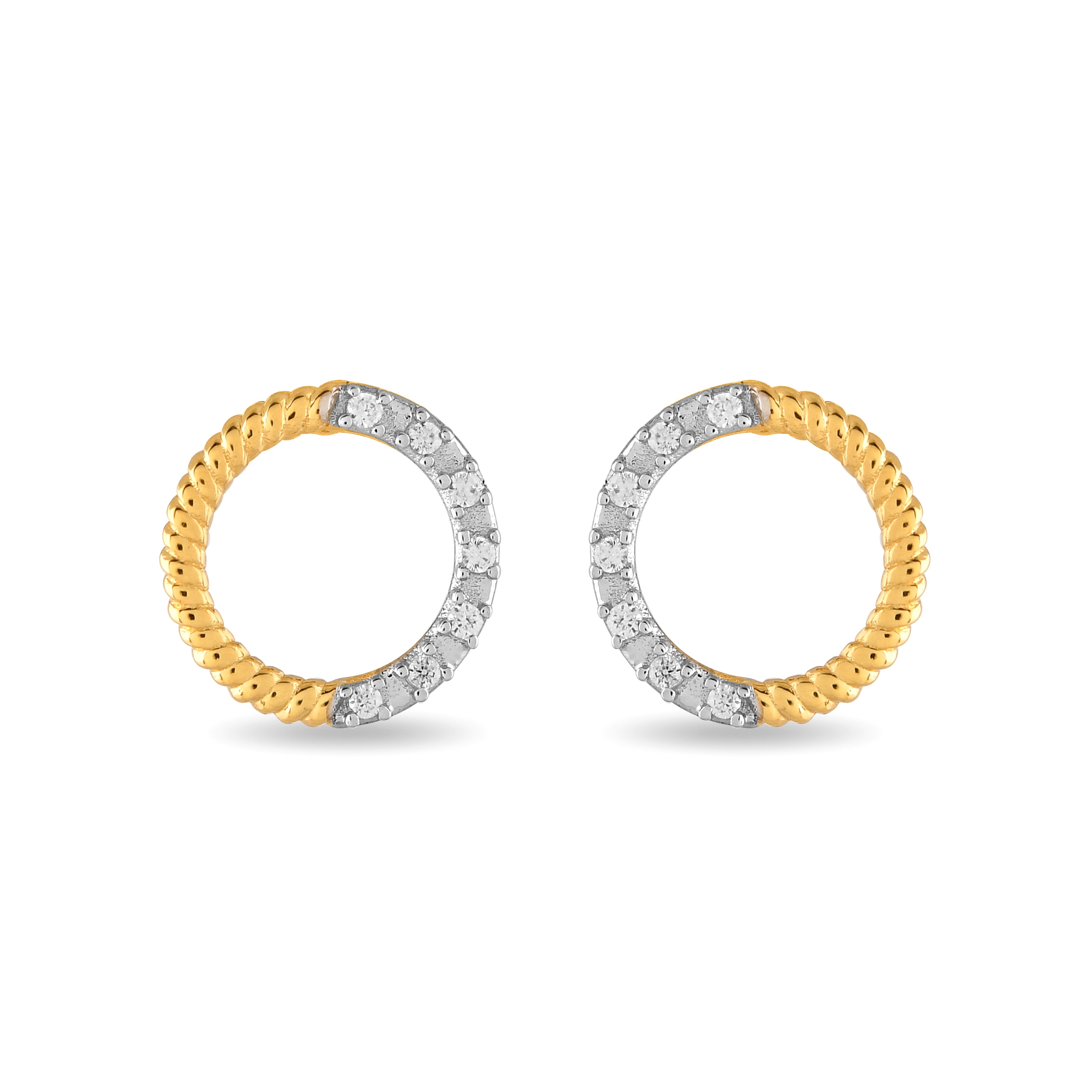 Aurelia Zircon Twist Earrings