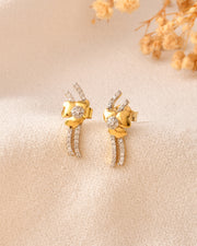 Florielle Zircon Vine Earrings
