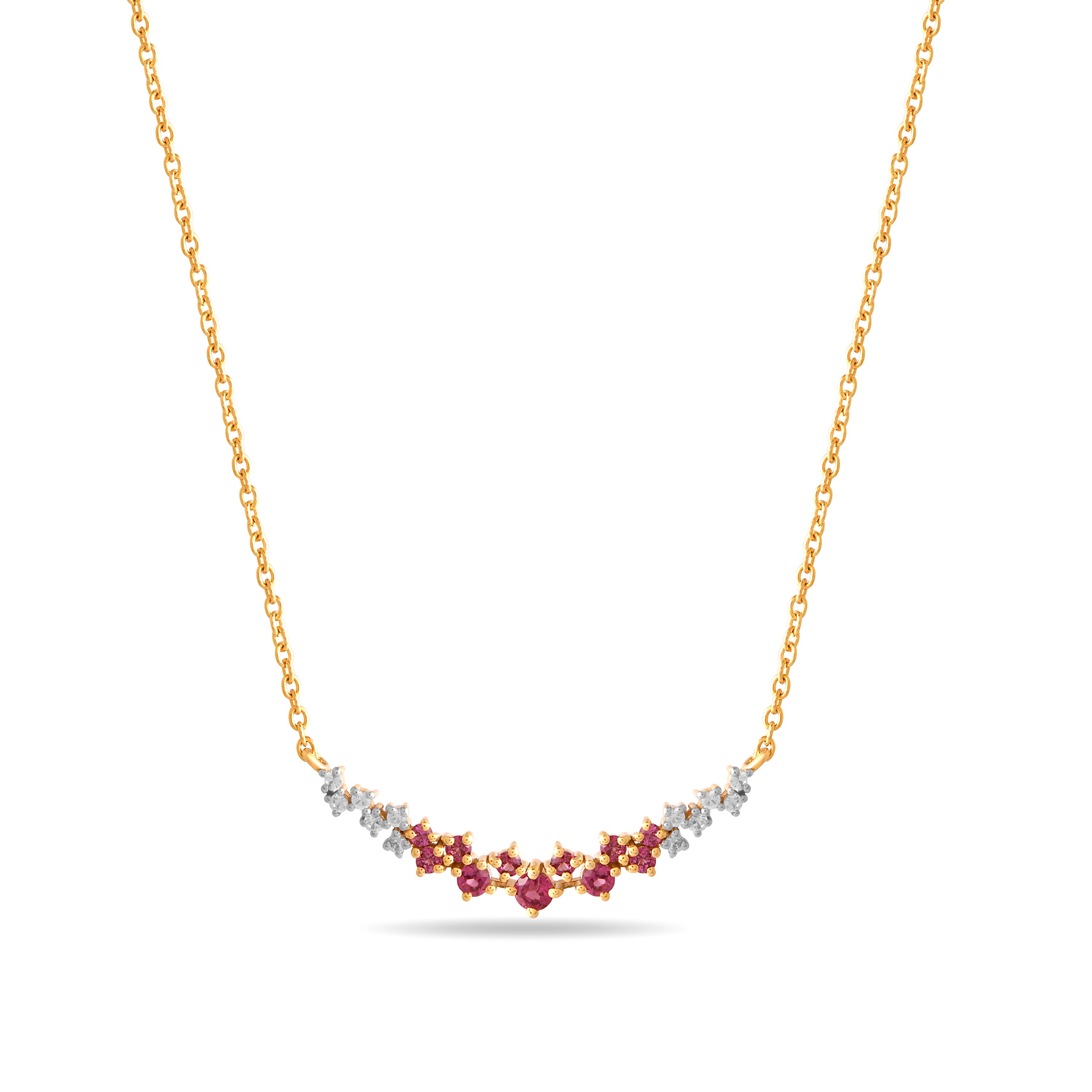 Rhodessa Rhodolite Cascade Necklace