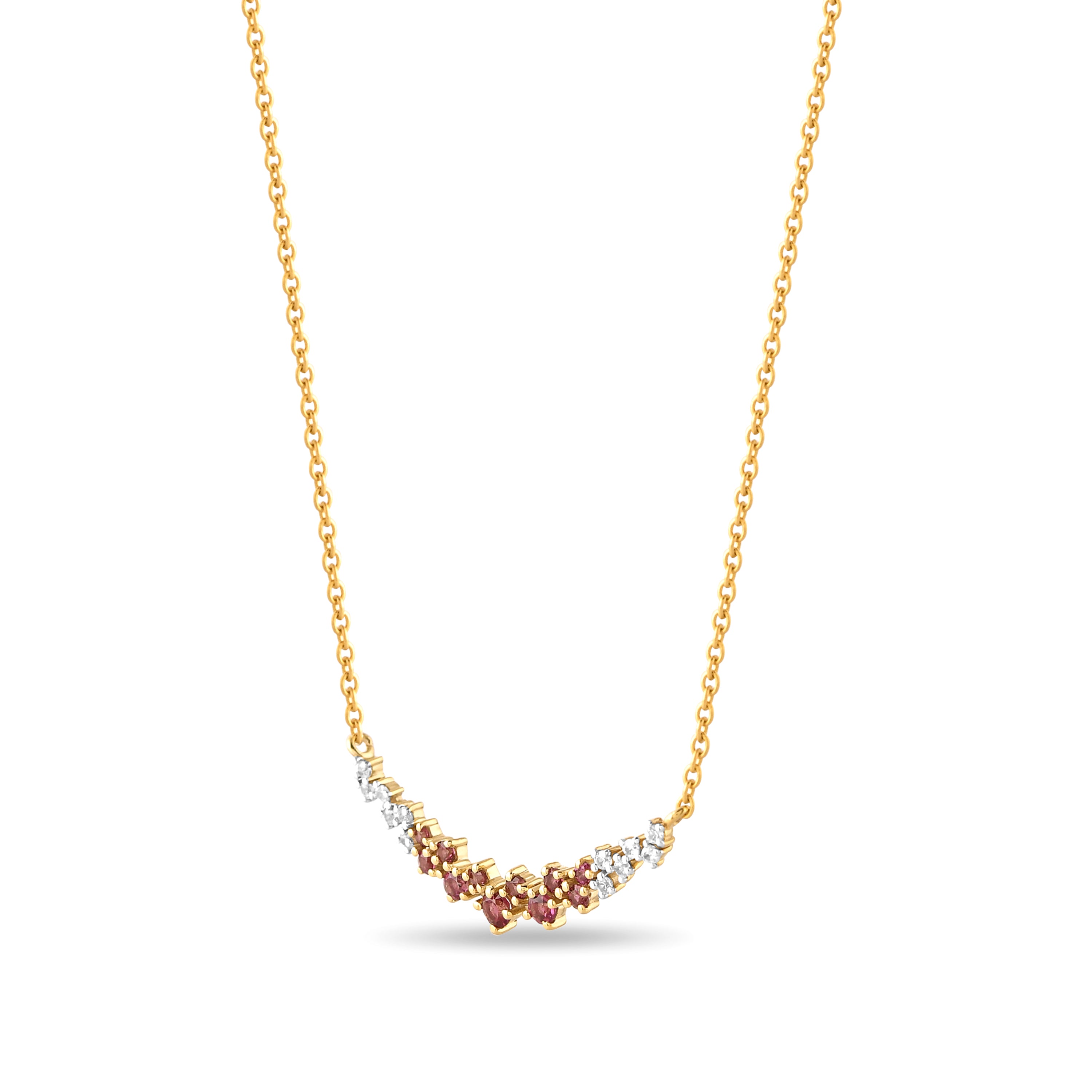 Rhodessa Rhodolite Cascade Necklace