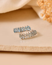 Marevia Twin Topaz Ring