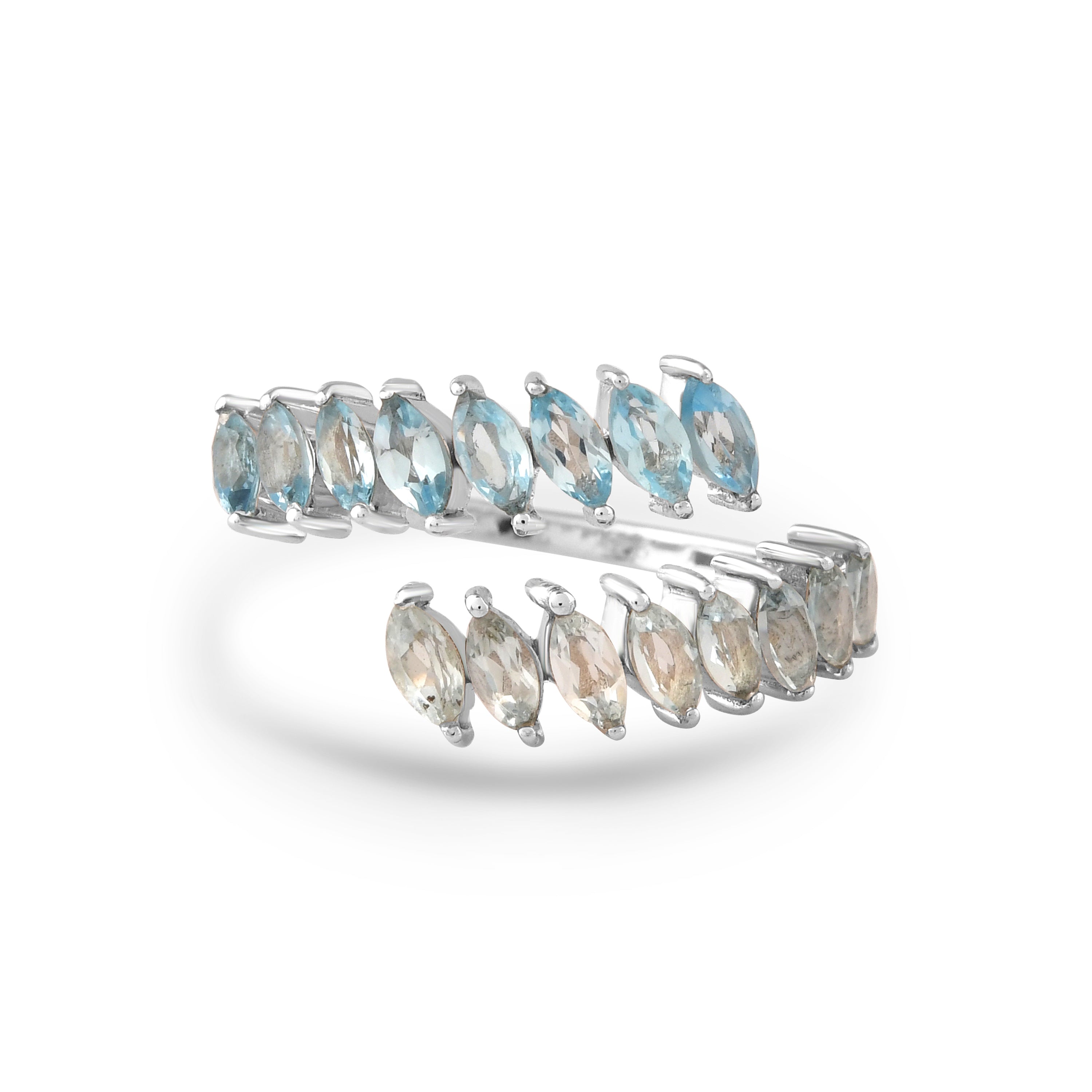 Marevia Twin Topaz Ring