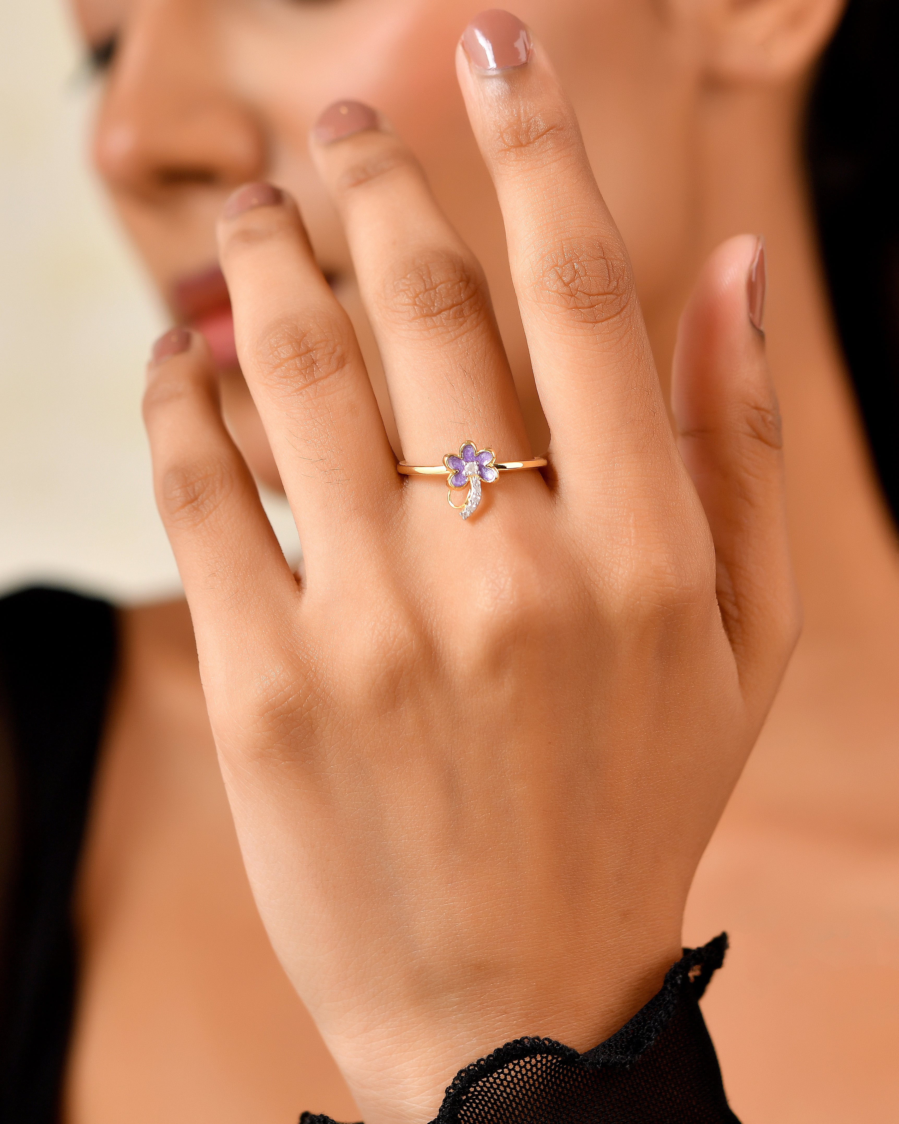 Lavelle Enamel Bloom Ring