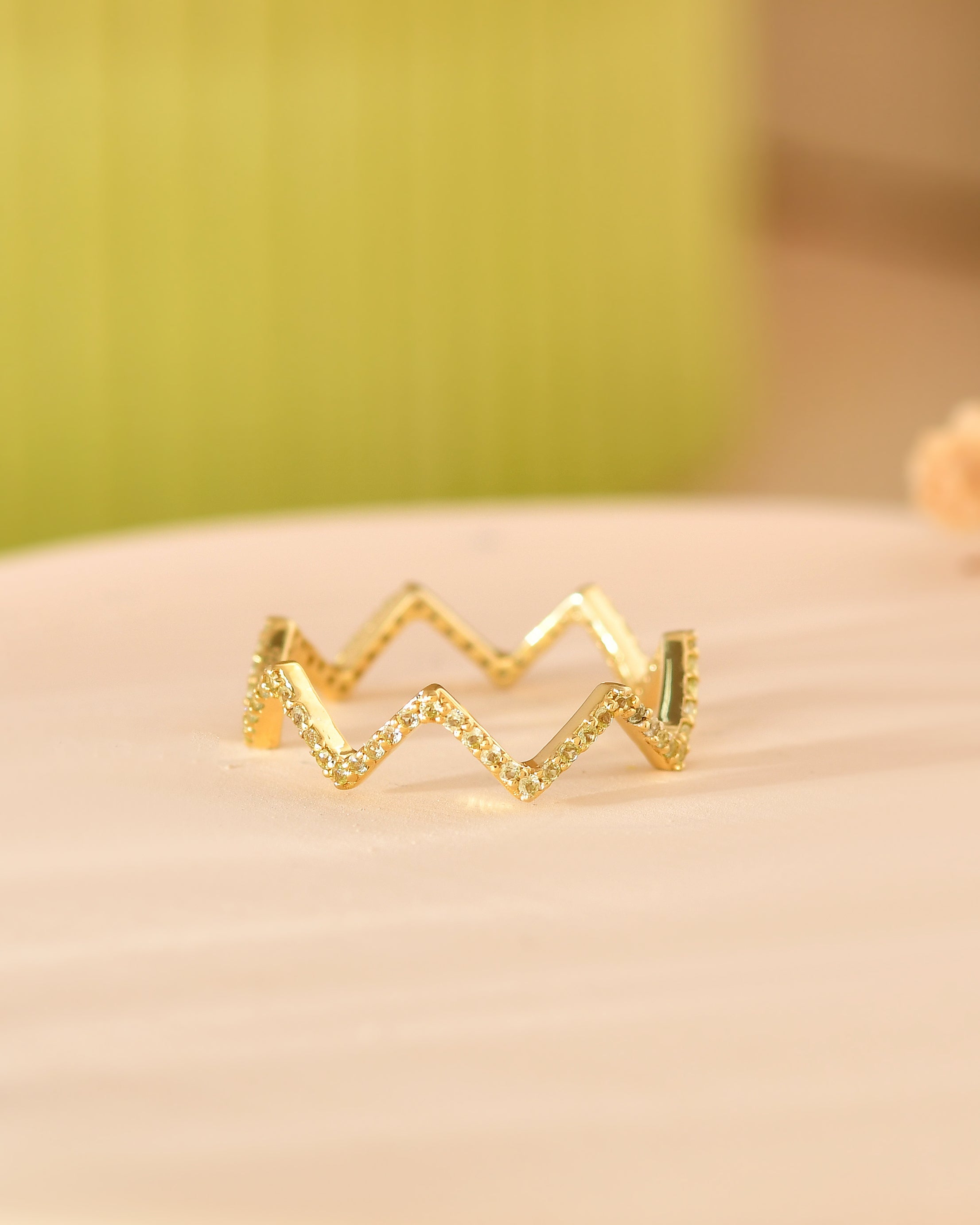 Sereia Smoky Quartz Chevron Ring