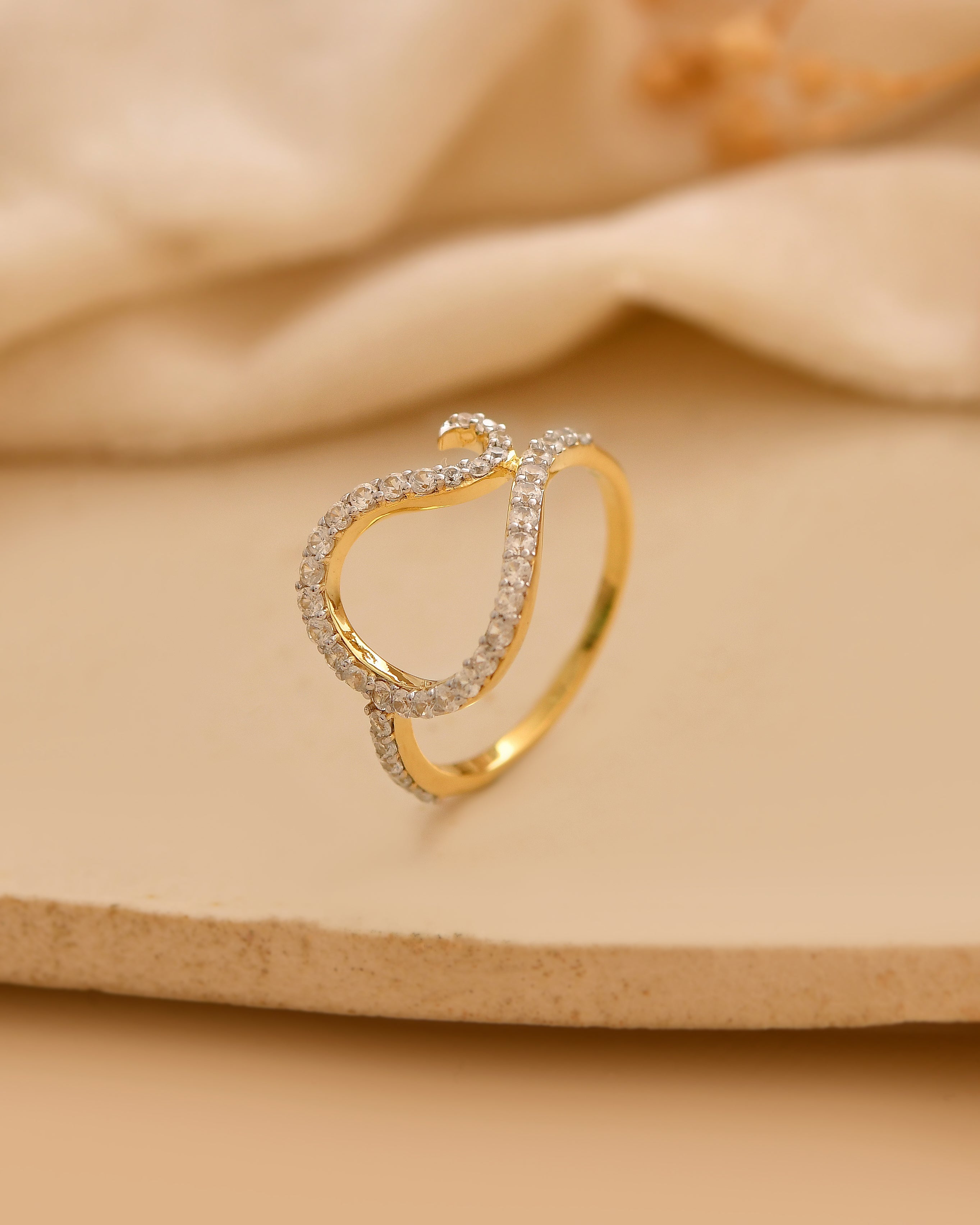 Seraphine Zircon Swirl Ring