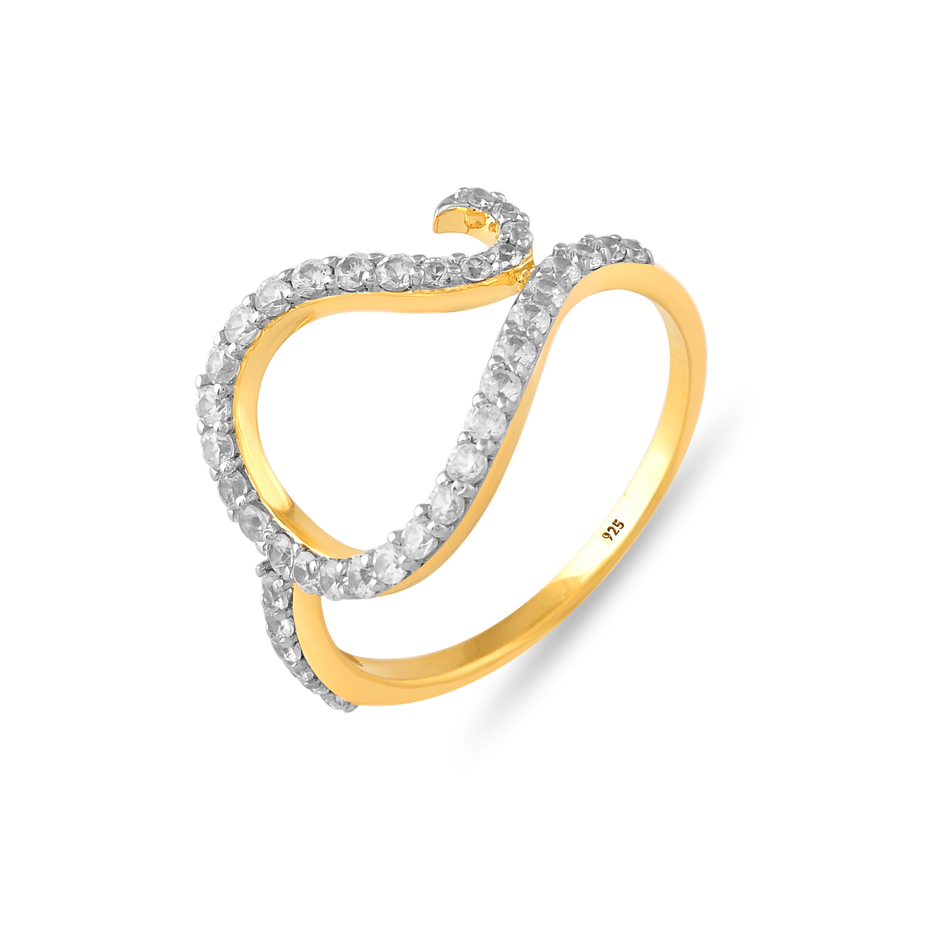 Seraphine Zircon Swirl Ring
