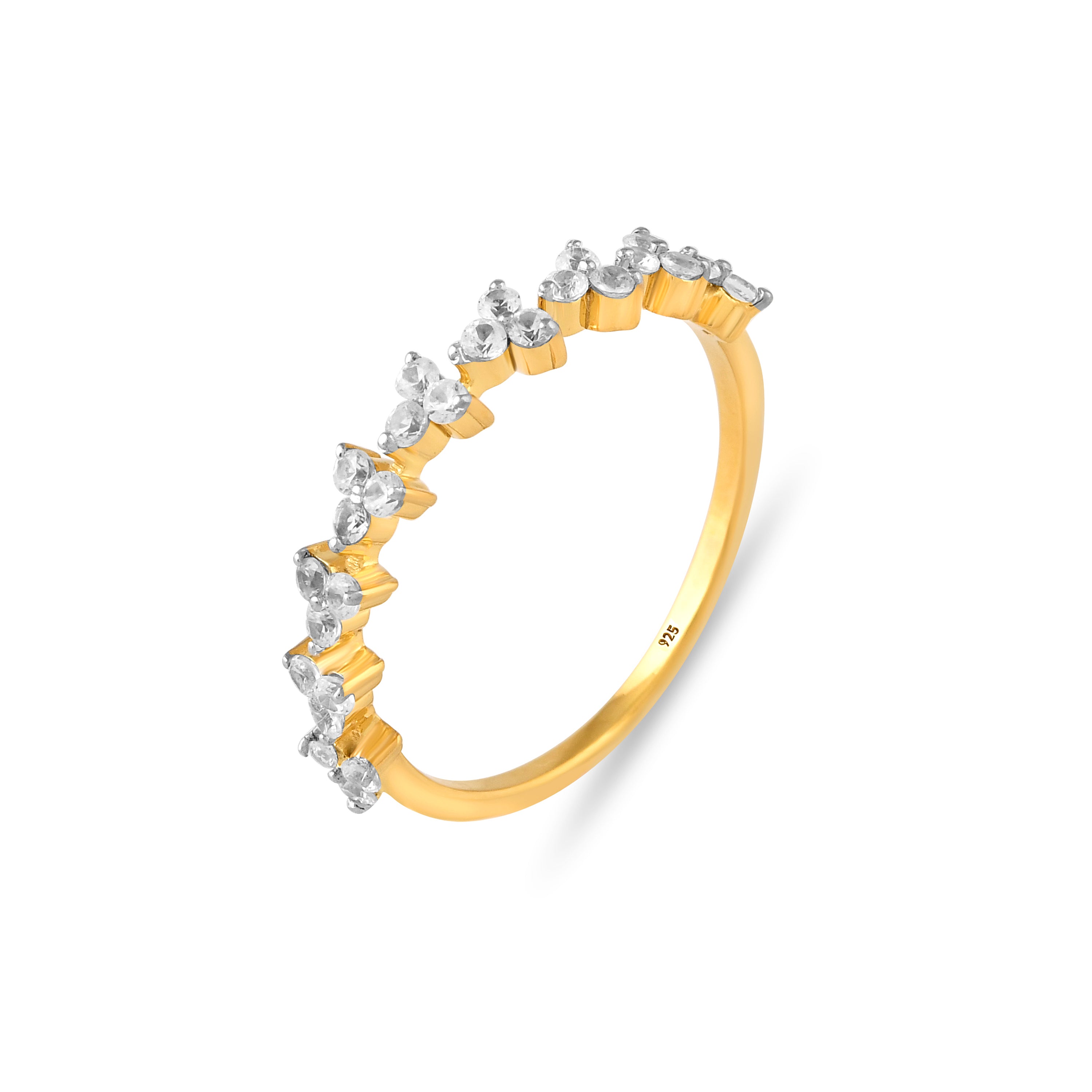 Elowen Zircon Blossom Ring