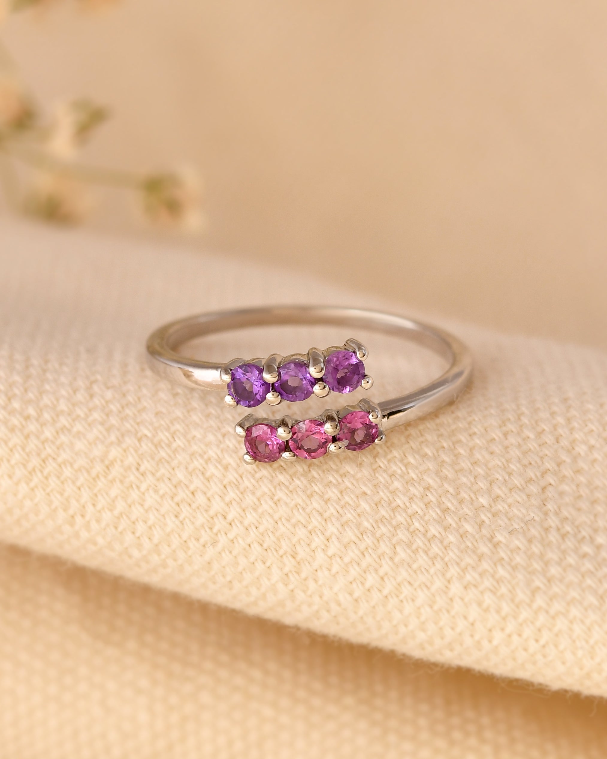 Amerosa Rhodolite & Amethyst Ring